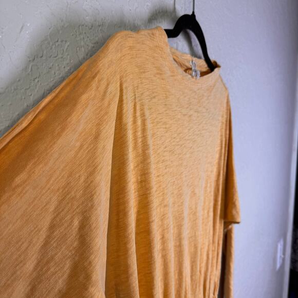 HELLO NITE Dress Small Dolman Sleeve Elastic Waist Mini Skirt Slub Cotton Casual - Picture 6 of 10